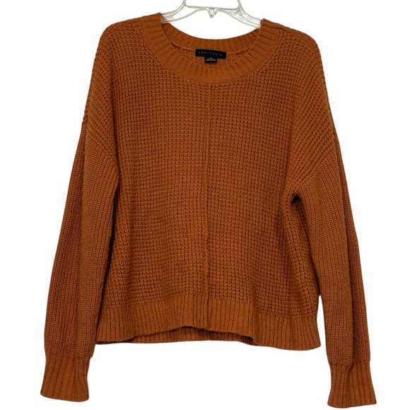 Sanctuary Sweaters - Sanctuary Sorry Not Sorry Waffle LS Knit Sweater Size Medium